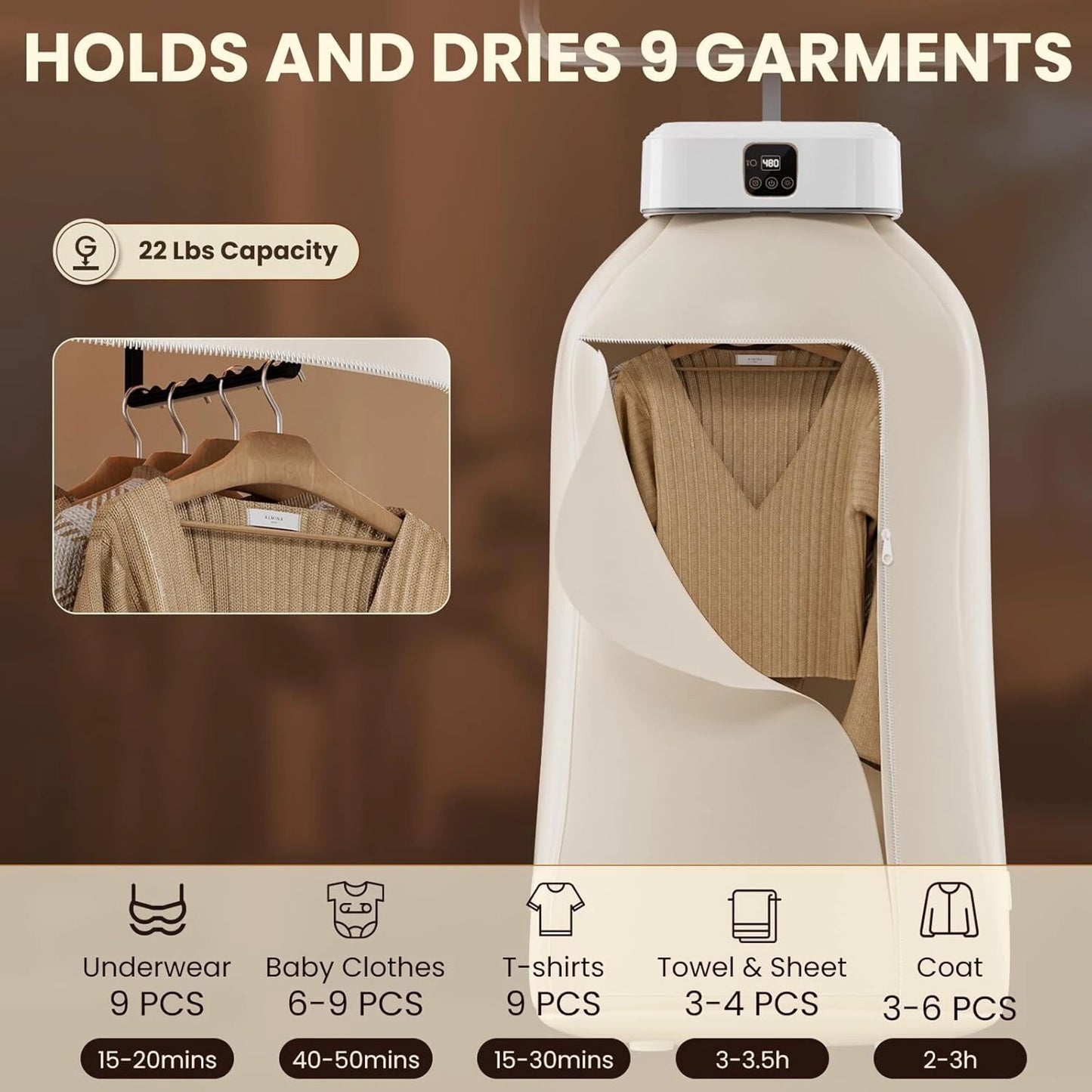 Portable Foldable Clothes Dryer