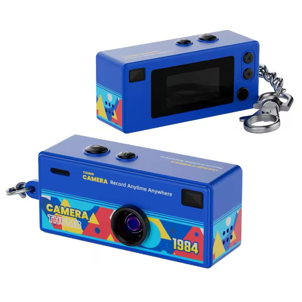 Mini Keychain Camera – 1080P Retro Digital Camcorder with Flash & Memory Card Support