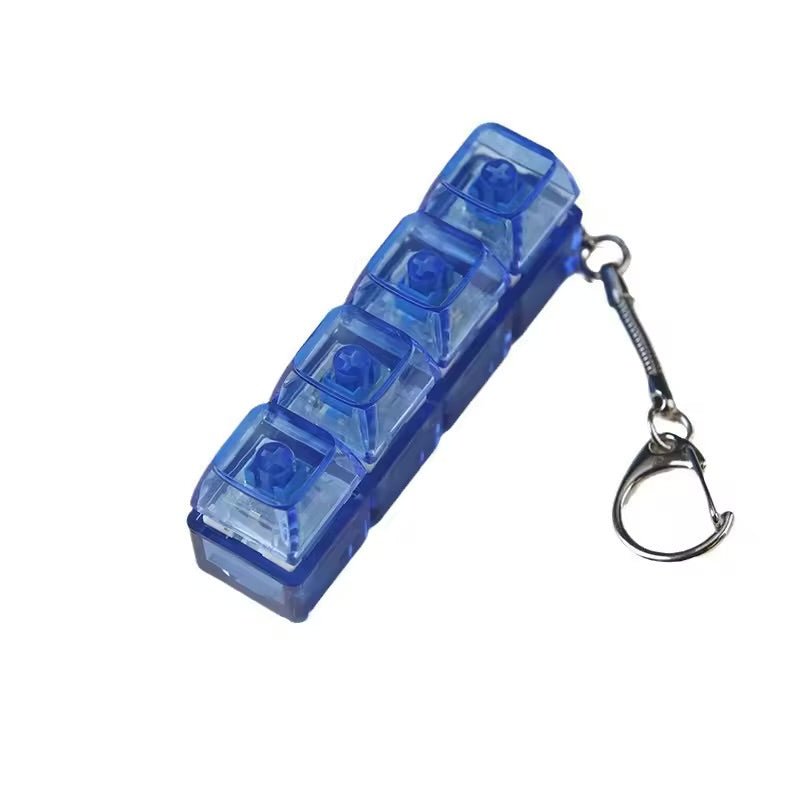 Keyboard Fidget Keychain – DIY Mechanical Keycap Click Toy for Stress Relief