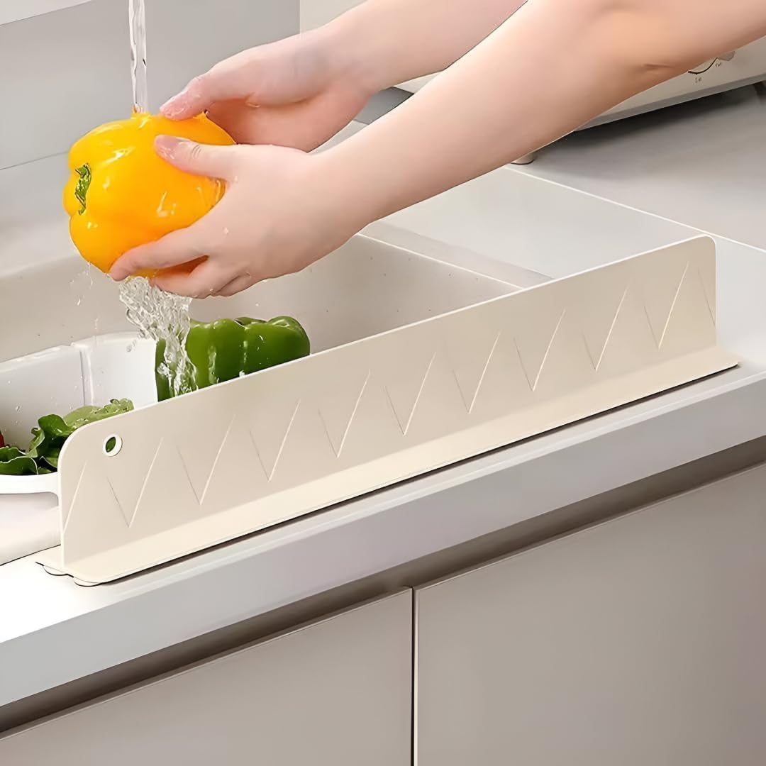 Kitchen Sink Water Splash Guard Silicone || Sink Anti-Splash Baffle || Flexible Blocking Barrier || Kitchen Tools & Accessories || Countertop Silicone Suction Cup1PCS