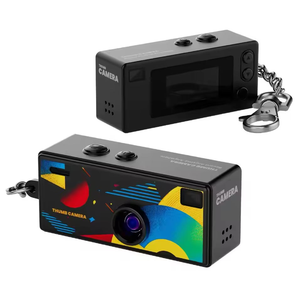 Mini Keychain Camera – 1080P Retro Digital Camcorder with Flash & Memory Card Support