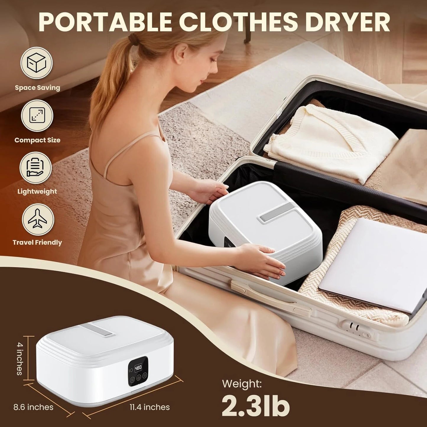 Portable Foldable Clothes Dryer