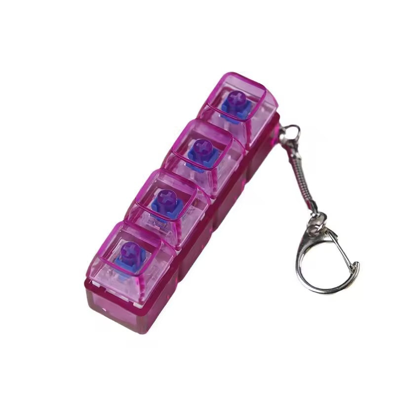 Keyboard Fidget Keychain – DIY Mechanical Keycap Click Toy for Stress Relief