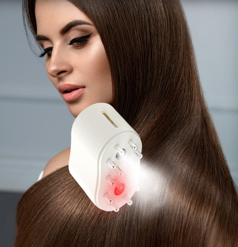 EMS Hair Growth Scalp Massager | Electric Red Light Therapy Comb