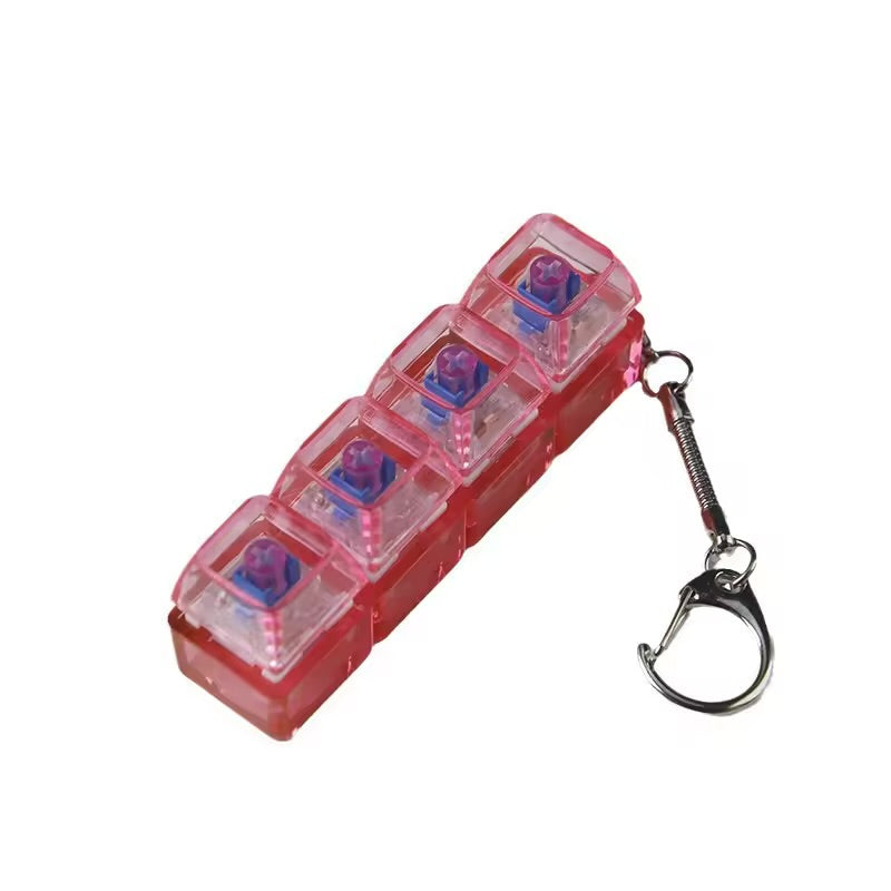 Keyboard Fidget Keychain – DIY Mechanical Keycap Click Toy for Stress Relief