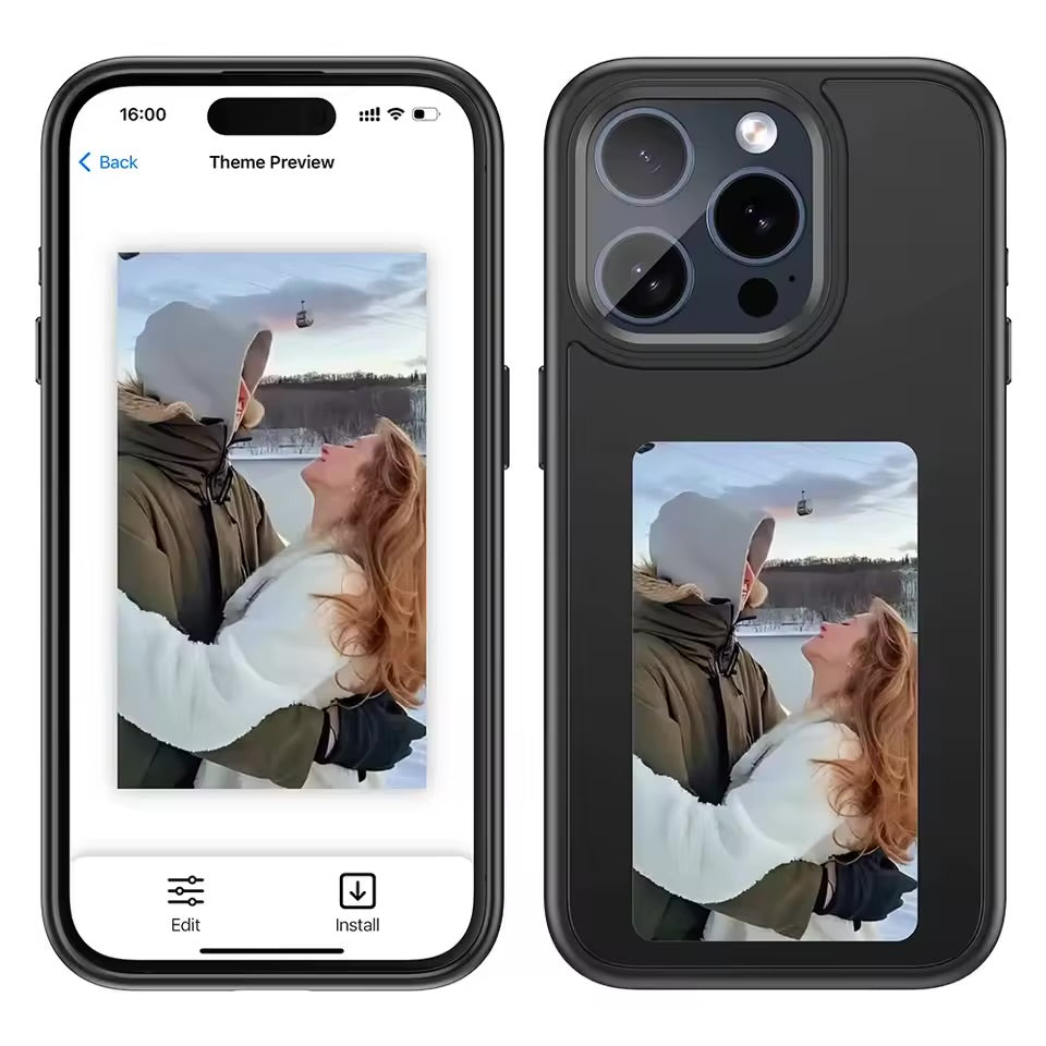 NFC Function Phone Case DIY Electronic Ink Case For iPhone 15 14 pro