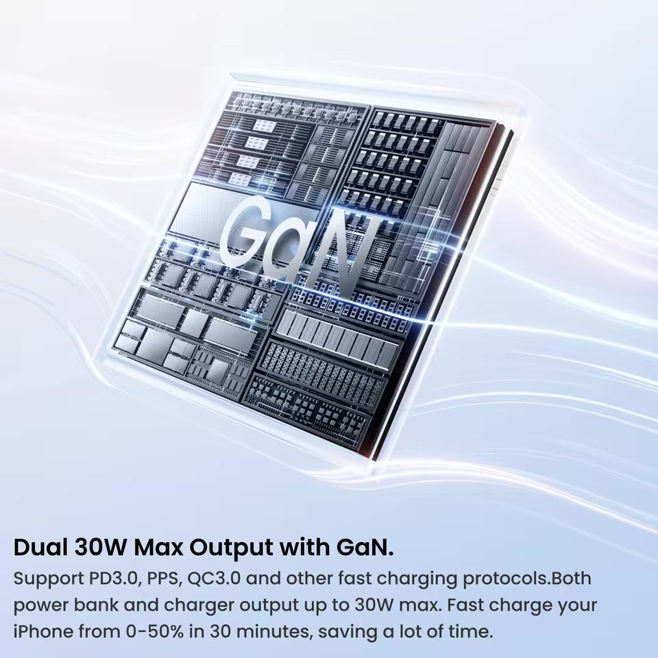 3-in-1 Portable Power Bank (10,000mAh | 30W Fast Charge)