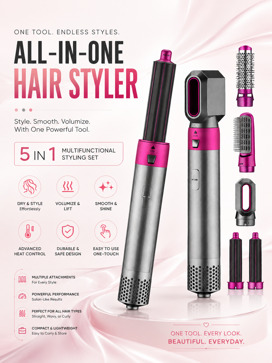 5 IN 1 HAIR STYLER FOR WOMEN