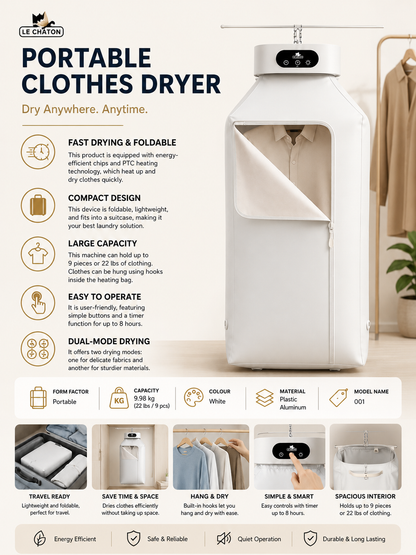 Portable Foldable Clothes Dryer