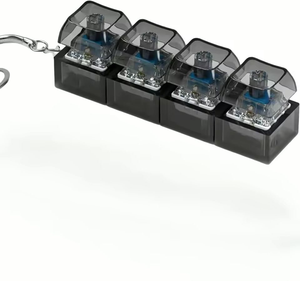 Keyboard Fidget Keychain – DIY Mechanical Keycap Click Toy for Stress Relief