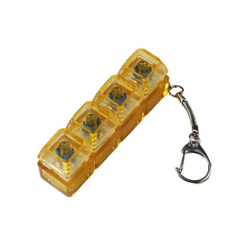 Keyboard Fidget Keychain – DIY Mechanical Keycap Click Toy for Stress Relief