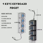 Keyboard Fidget Keychain – DIY Mechanical Keycap Click Toy for Stress Relief