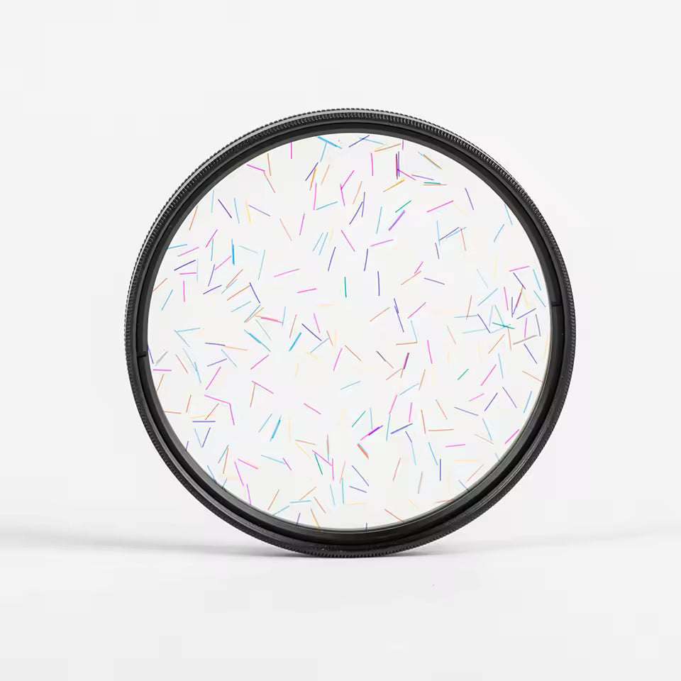 Prism Lens Filter 77mm/82mm Starlight Glare Anamorphic Lens Flare FX Filter for Photography & Film