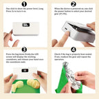 Bag Sealer Mini Plastic Bags Sealer 6-Mode Rechargeable Packaging thermal Sealing Machine Portable Home Food Storage Bag Sealer