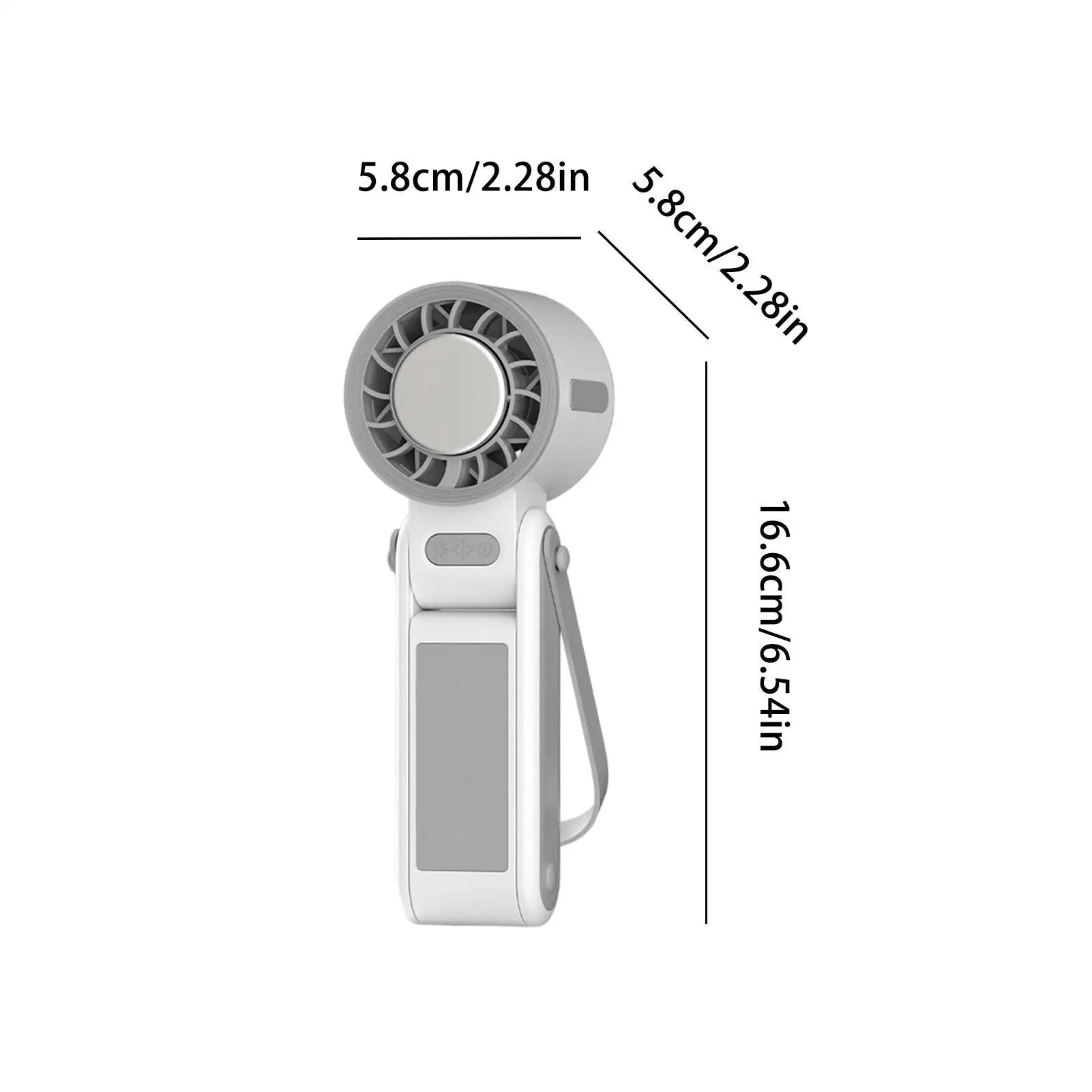 Portable Rechargeable Handheld Fan | 5-Speed Foldable Mini Cooling Fan