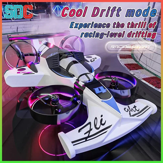 Land Air Dual-Use Quadcopter Drift Toy Car 2-in-1