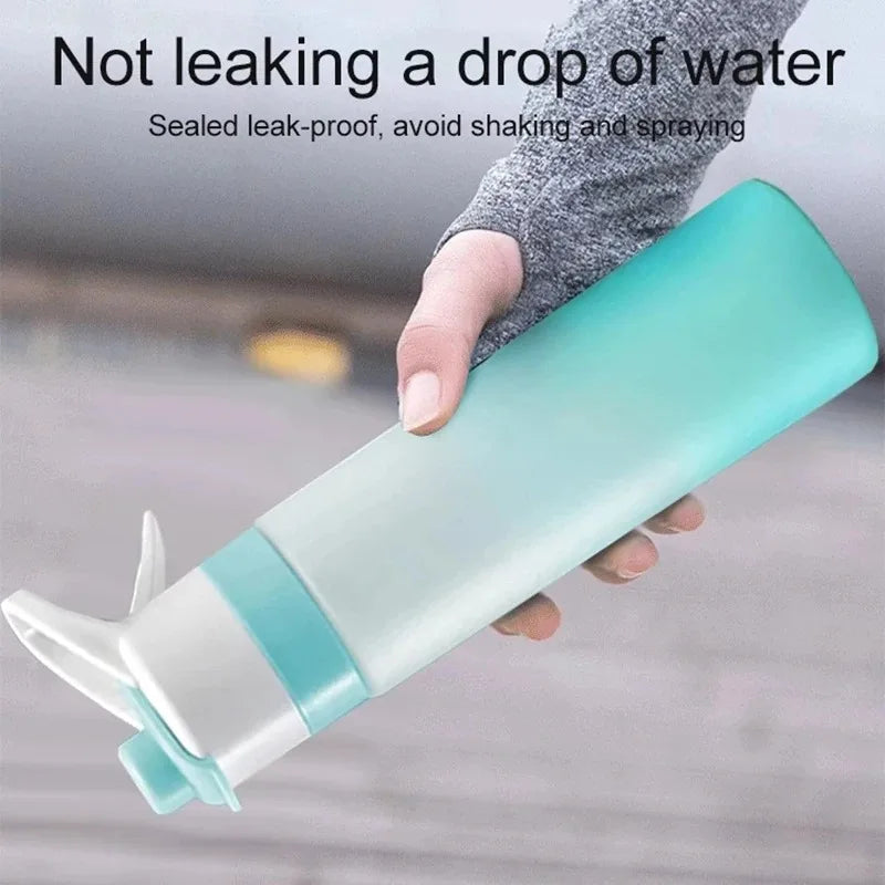 650ML Spray Water Bottle | Portable Fitness Gym Outdoor Drinking Bottle