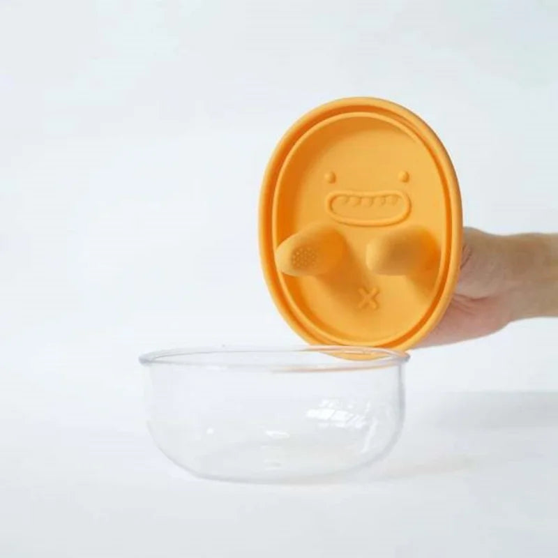 Portable Silicone Snack Storage Box | Airtight Travel Food Container with Lid