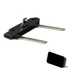 Basemo 240W Fast Charging Cable – Invisible Holder Sideways Charger with Bracket Stand, 90° L Shape Data Cable for iPhone & Type-C Devices