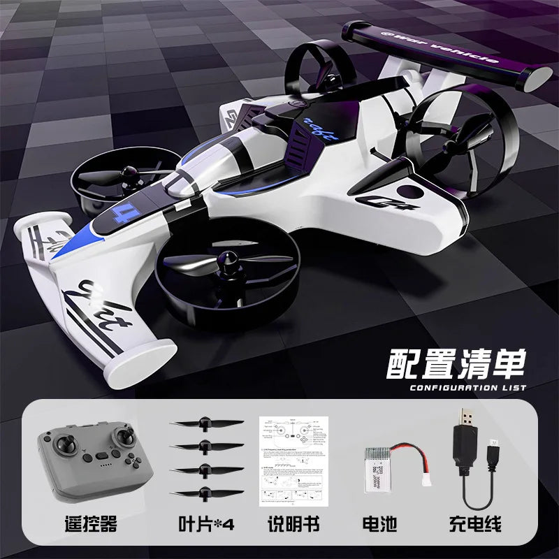 Land Air Dual-Use Quadcopter Drift Toy Car 2-in-1