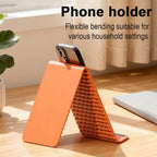 Foldable Silicone Phone Holder | Portable Desktop Stand for Mobile & Tablet