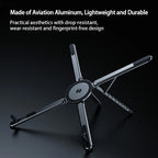 Rotating Foldable Laptop Stand | Magnetic Adjustable Holder for Laptop, Tablet & Phone