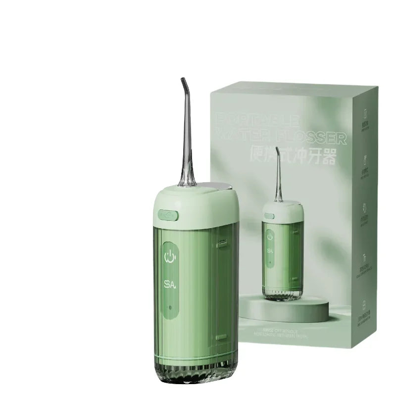 USB Rechargeable Water Flosser | Portable Oral Irrigator with 3 Cleaning Modes & 5 Jet Tips
