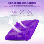 Ultra-Comfort Gel Seat Cushion Set with Breathable Honeycomb Design