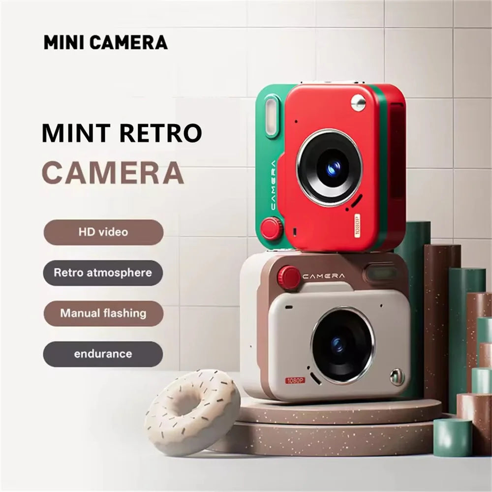 HD Mini Thumb Camera | Portable Retro Digital Keychain Camera for Travel