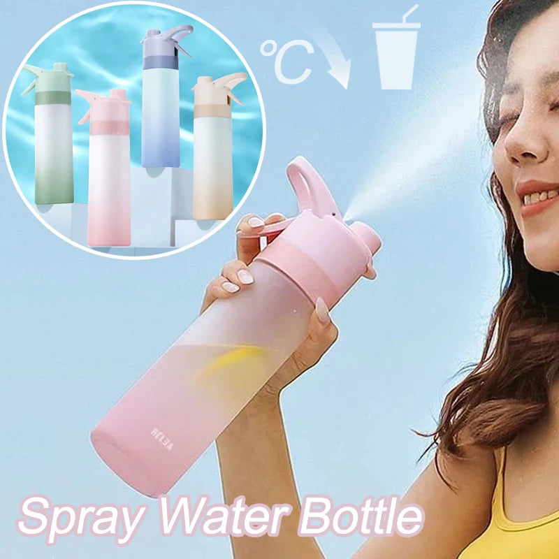 650ML Spray Water Bottle | Portable Fitness Gym Outdoor Drinking Bottle