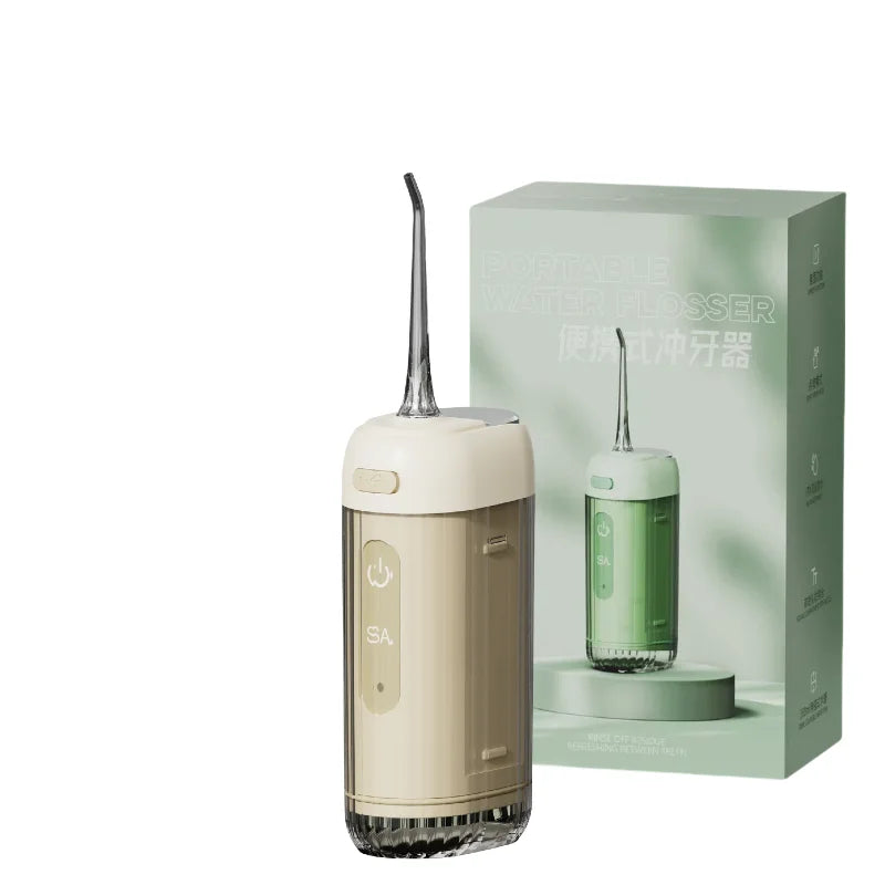 USB Rechargeable Water Flosser | Portable Oral Irrigator with 3 Cleaning Modes & 5 Jet Tips