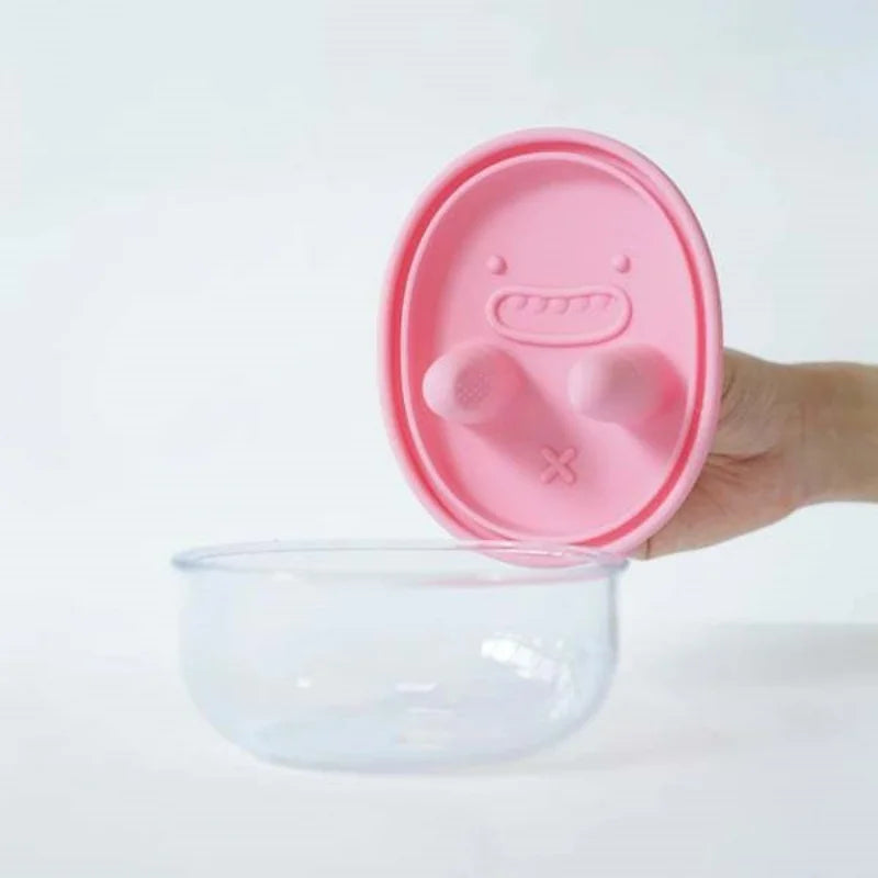 Portable Silicone Snack Storage Box | Airtight Travel Food Container with Lid