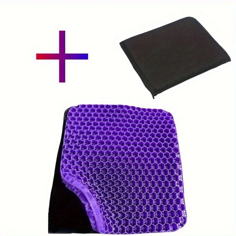 Ultra-Comfort Gel Seat Cushion Set with Breathable Honeycomb Design