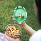 Portable Silicone Snack Storage Box | Airtight Travel Food Container with Lid