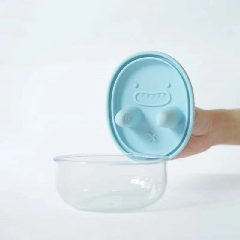 Portable Silicone Snack Storage Box | Airtight Travel Food Container with Lid