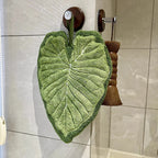 Leaf Shape Hand Towel | Super Absorbent Hanging Kitchen & Bathroom Towel