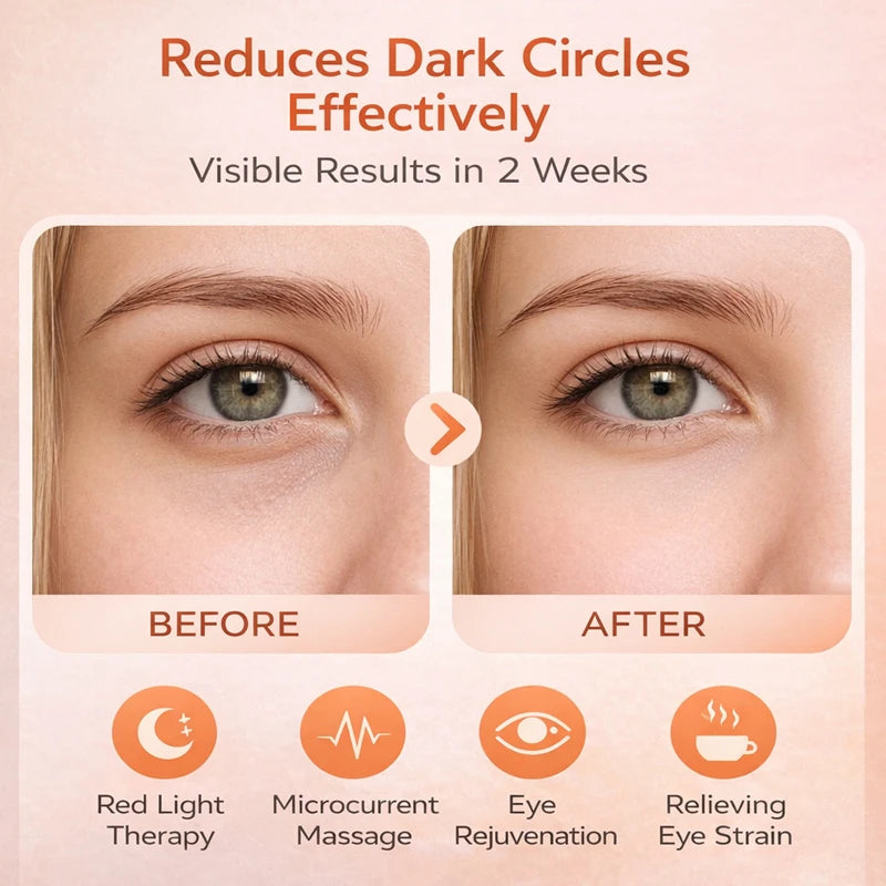 EMS Red Light Eye Massager | Dark Circle Remover & Eye Fatigue Relief Device