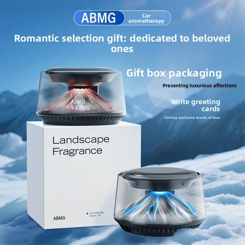 Luxury Volcano Car Diffuser | Smart Aromatherapy Air Purifier with Volcanic Mist Effect