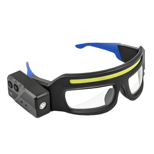 Ultra Light LED Headlamp Glasses | USB Rechargeable Hands-Free Smart Headlamp