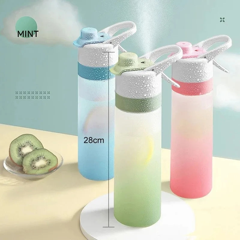 650ML Spray Water Bottle | Portable Fitness Gym Outdoor Drinking Bottle
