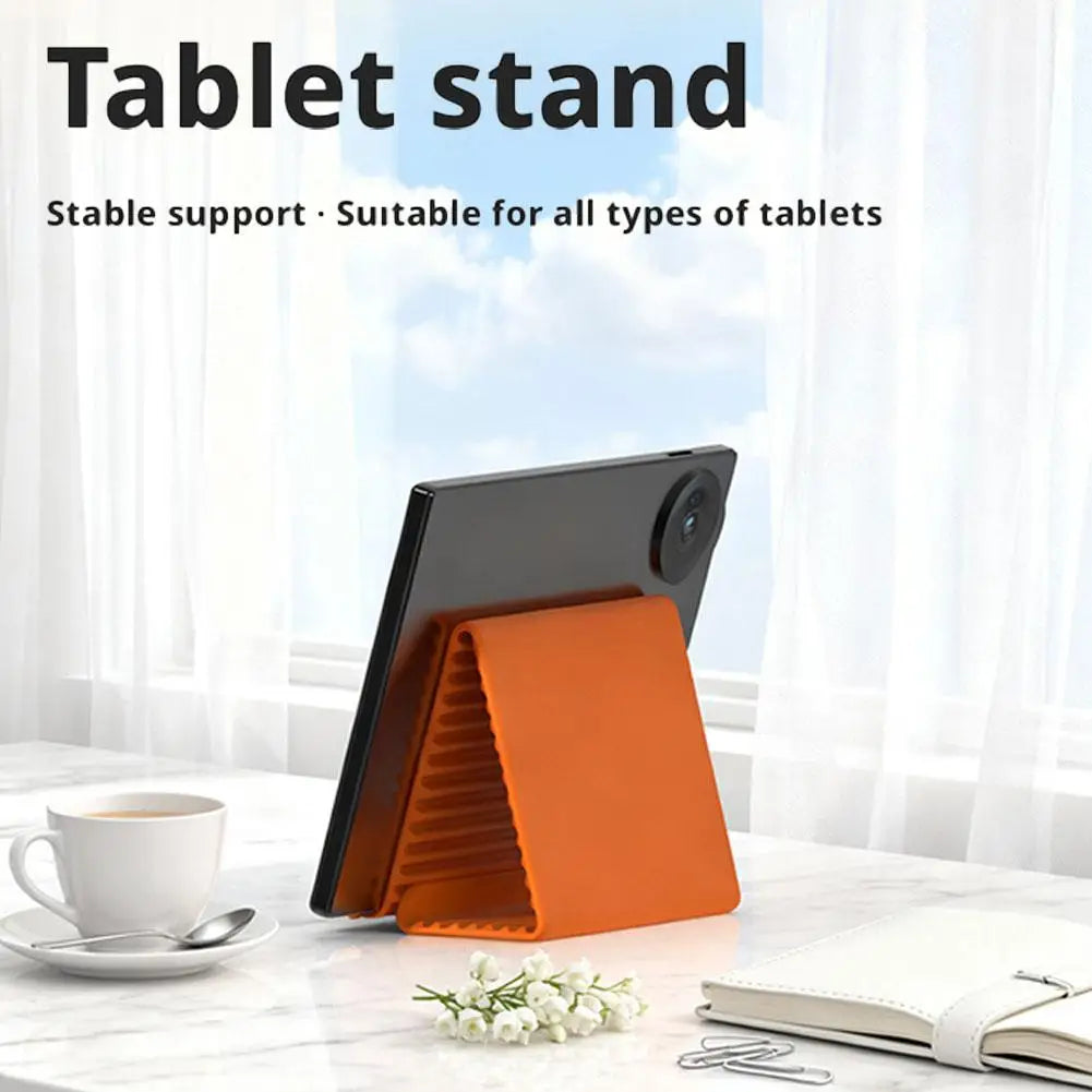 Foldable Silicone Phone Holder | Portable Desktop Stand for Mobile & Tablet