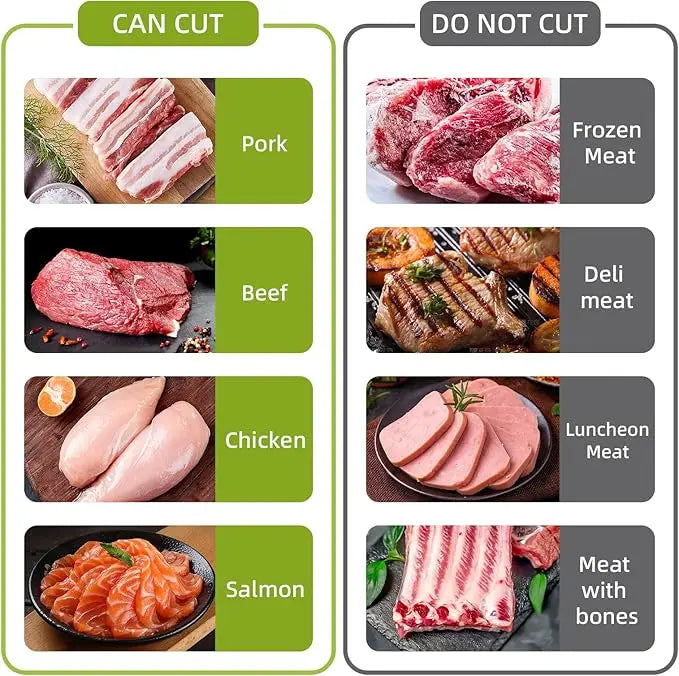 ONCE for All Meat Slicer and Cleaver Kitchen Knife Set for Meat Slicing and Shredding, Manual Fresh Meat Cutter, Slicer for Beef