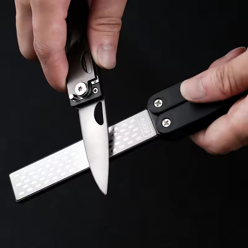 Knife Sharpener Manual – Double Sided Diamond Foldable Pocket Sharpening Tool