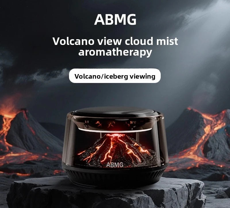 Luxury Volcano Car Diffuser | Smart Aromatherapy Air Purifier with Volcanic Mist Effect