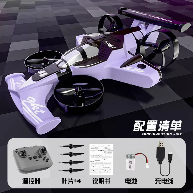 Land Air Dual-Use Quadcopter Drift Toy Car 2-in-1