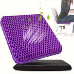 Ultra-Comfort Gel Seat Cushion Set with Breathable Honeycomb Design