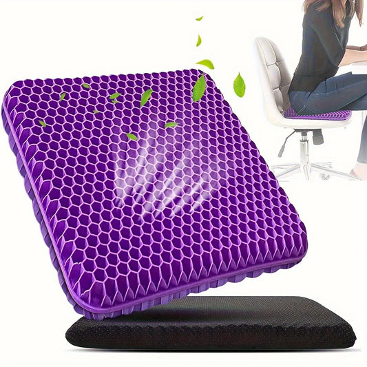 Ultra-Comfort Gel Seat Cushion Set with Breathable Honeycomb Design