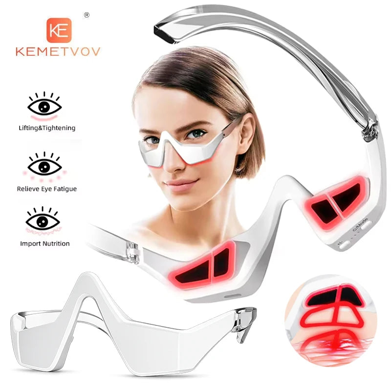 EMS Red Light Eye Massager | Dark Circle Remover & Eye Fatigue Relief Device