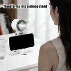 Portable Rechargeable Handheld Fan | 5-Speed Foldable Mini Cooling Fan