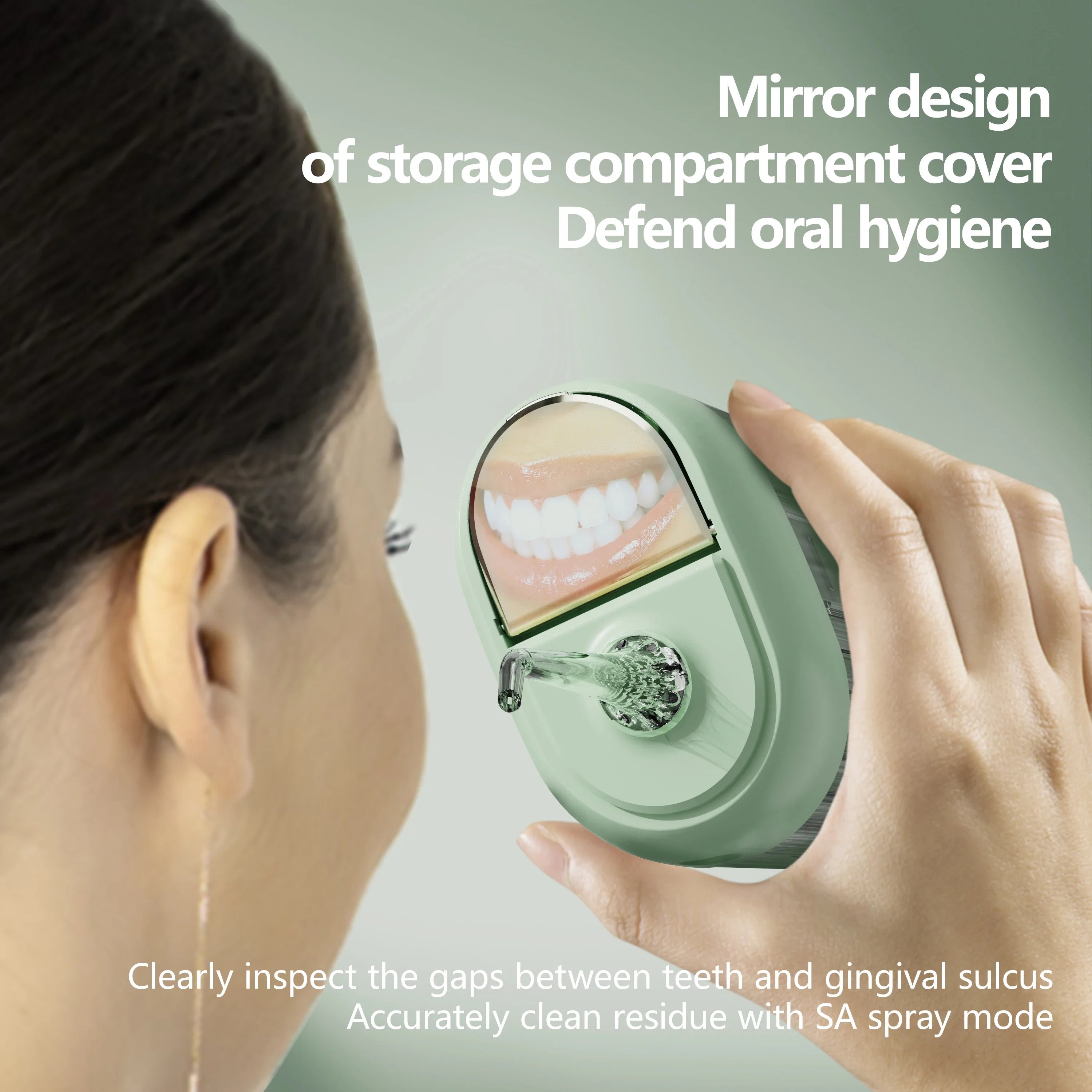 USB Rechargeable Water Flosser | Portable Oral Irrigator with 3 Cleaning Modes & 5 Jet Tips